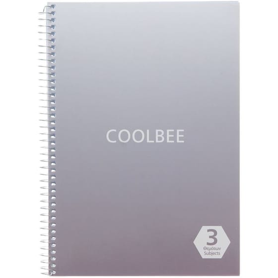 Τετράδιο Σπιράλ Coolbee Χάρτινο Α4 3 Θεμάτων Notes (1 Τεμάχιο) image 1