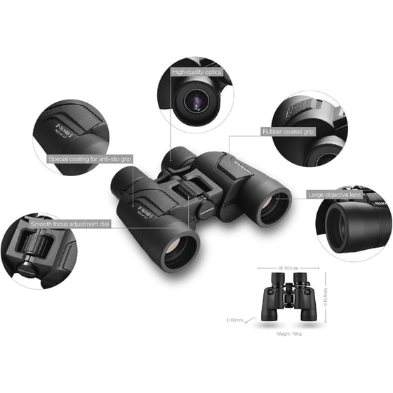 Κυάλια Olympus 8-16x40 S - Black image 1