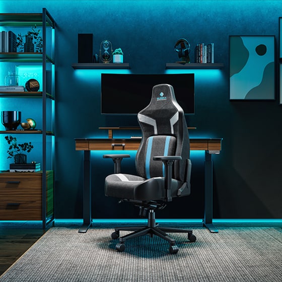 Καρέκλα Gaming Eureka Ergonomic Python II ERK-GC08-BU από Τεχνητό Δέρμα - Μαύρη/Μπλε image 9