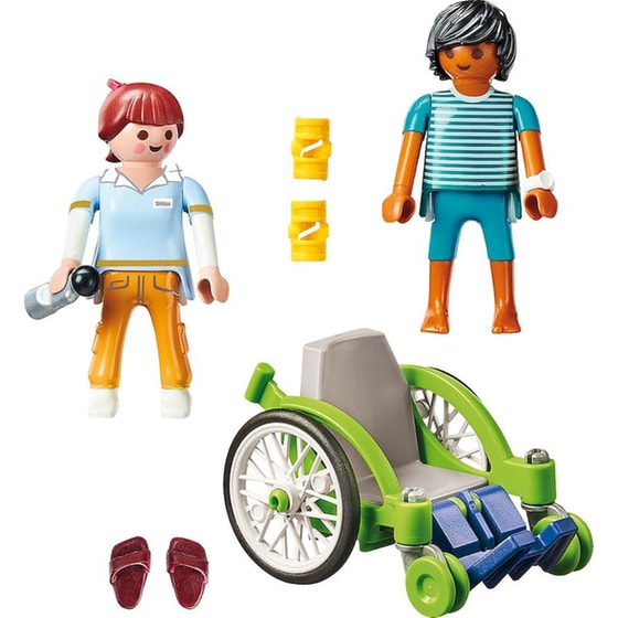 PLAYMOBIL® City Life Ασθενής με Καροτσάκι (70193) image 1