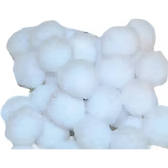 Πομ Πομ Anhui Tianhui 1 cm Λευκό (100 Τεμάχια) image 0
