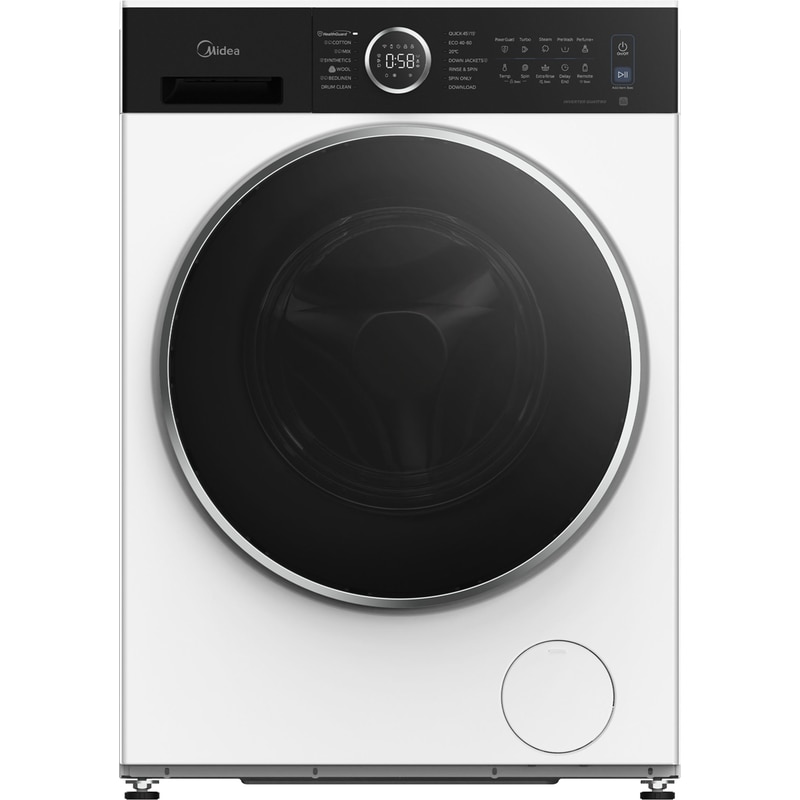 MIDEA MF205W80BA30/W-GR 8 kg 1.400 Στροφές Λευκό Πλυντήριο Ρούχων
