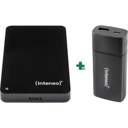 INTENSO Memory Case Portable USB 3.0 HDD 5TB 2.5" Μαύρο + Powerbank Intenso PM5200