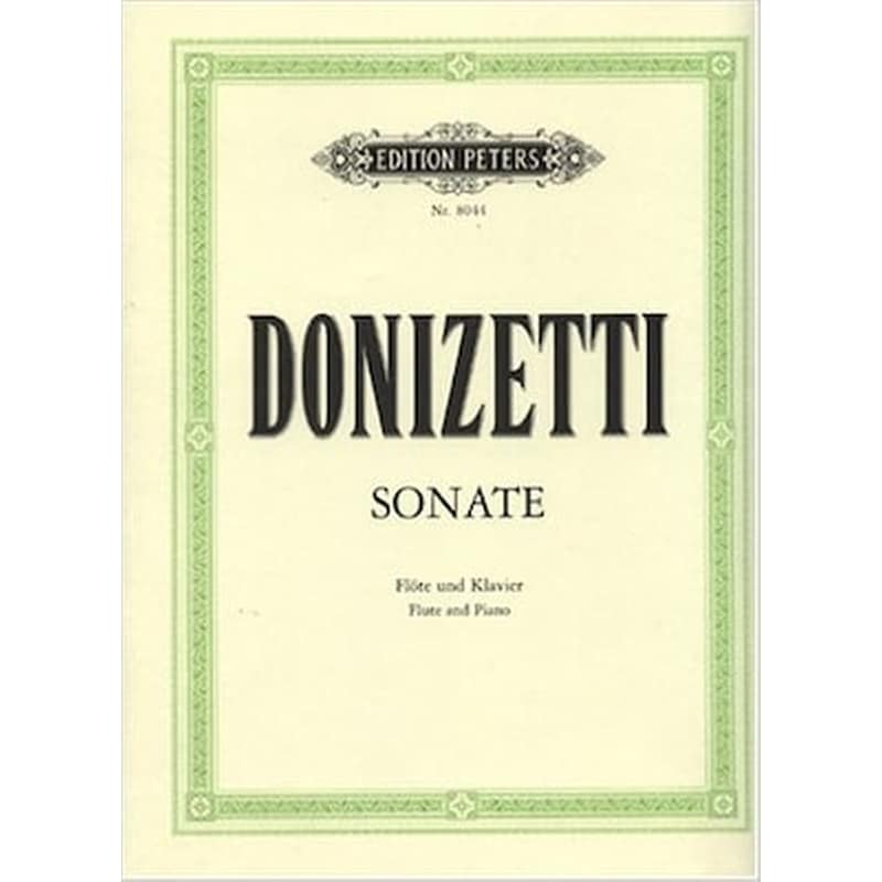 EDITION PETERS Βιβλίο Edition Peters Donizetti - Sonata Flute - Piano