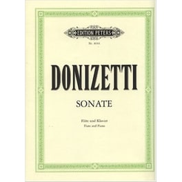Βιβλίο Edition Peters Donizetti - Sonata Flute - Piano