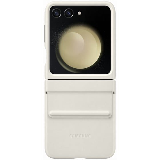 Θήκη Samsung Galaxy Z Flip5 - Samsung Flap Eco-Leather Case - Cream image 1