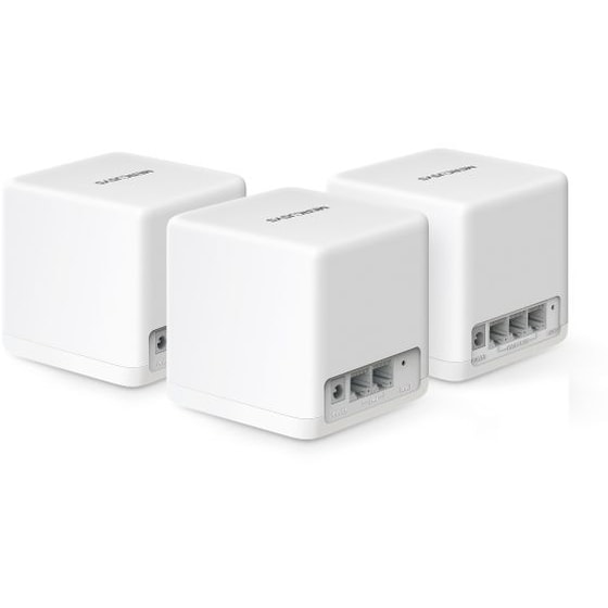 Mercusys Halo H60X WiFi Mesh Network Access Point Wi‑Fi 6 Dual Band (2.4 & 5GHz) σε Τριπλό Kit - Λευκό image 2
