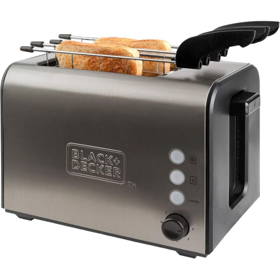 Φρυγανιέρα BLACK & DECKER ES9600090B 2 Θέσεων 900W Inox image 5