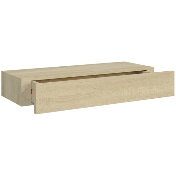 Ράφι Τοίχου VidaXL από MDF 60x23.5 cm - Δρυς/ Μπεζ image 5