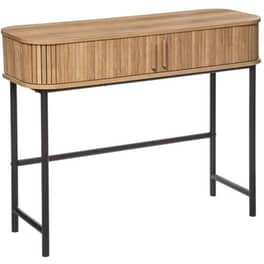 Κονσόλα Εισόδου Spitishop 184922 από MDF/Μέταλλο 100x35x80.5 cm - Καφέ/Μαύρη