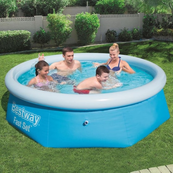 Φουσκωτή Οικογενειακή Πισίνα Bestway Fast Set 57265 2100 Lt - Μπλε image 1
