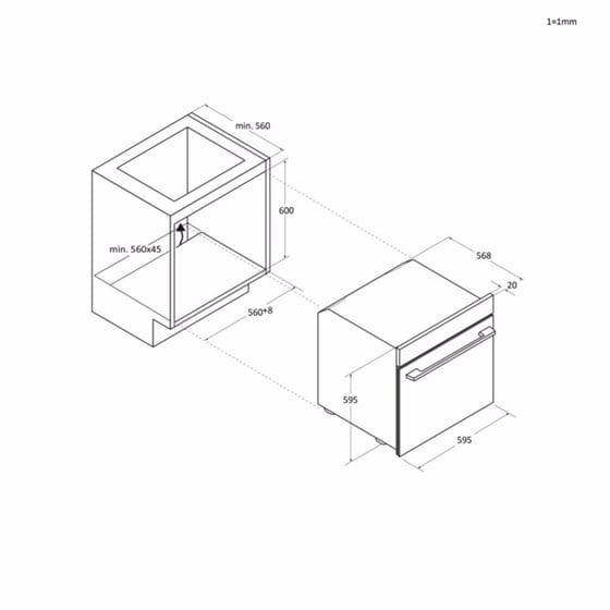 HAIER H6 ID66G3HTB 78 Lt Μαύρο Εντοιχιζόμενος Φούρνος Άνω Πάγκου image 14
