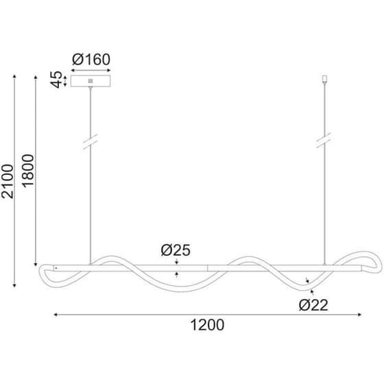 Φωτιστικό Οροφής Led Aca Kyma Zm36ledp120bk Μεταλλικό - Μαύρο image 1