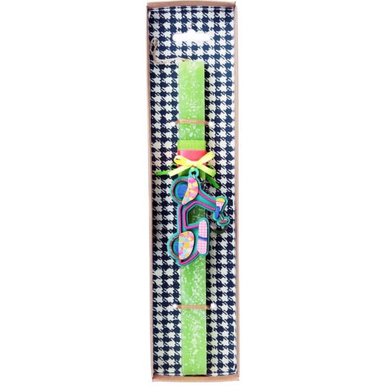 Λαμπάδα SYNCHRONIA 30 εκ. Μπρελόκ Σκούτερ - Λαχανί image 2