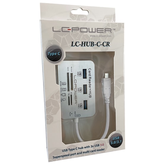 LC-Power LC-HUB-C-CR USB Hub 7-Port USB 3.0 συμβατό με USB-C image 3