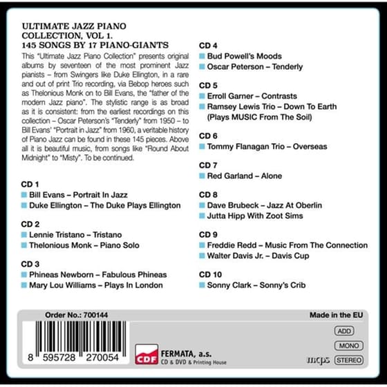 Ultimate Jazz Piano Collection (10 CD) image 1