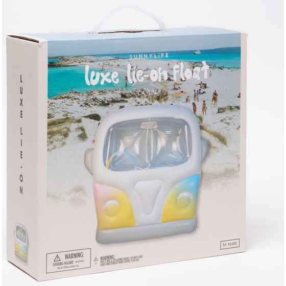 Στρώμα Θαλάσσης SunnyLife Luxe Lie-On Float Τροχόσπιτο - Πολύχρωμο image 5