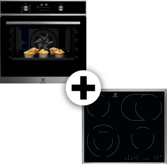 ELECTROLUX EOD6P66X & EHF6346XOK 72 Lt Inox Εντοιχιζόμενος Σετ Φούρνος και Εστία image 0