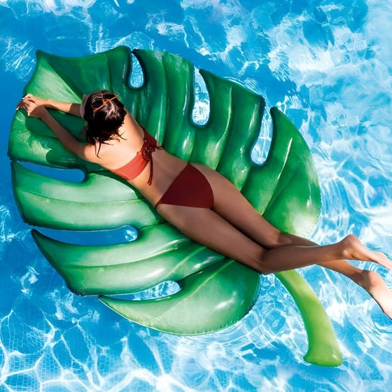Στρώμα Θαλάσσης Intex Palm Leaf Mat 213 cm - Πράσινο image 3