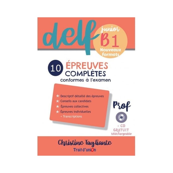 Nouveau Delf Junior B1 Epreuves Completes Professeur image 0