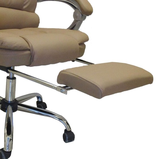 Καρέκλα Γραφείου ArteLibre Ανδρονίκη από Δερματίνη - Καφέ image 6