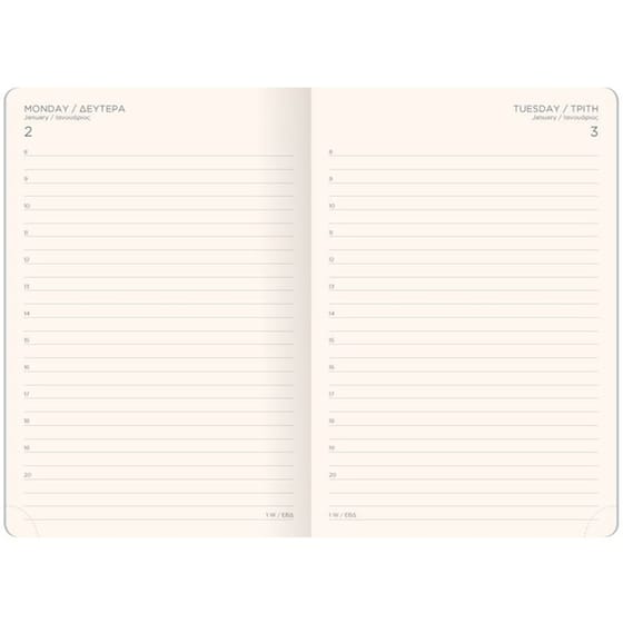 Ημερολόγιο Ημερήσιο The Writing Fields 2025 Flex Global Γκρι 13.8x20cm image 1
