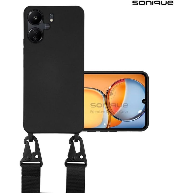 Θήκη Xiaomi Redmi 13C 4G - Sonique Carryhang Με Strap - Μαύρο SONIQUE