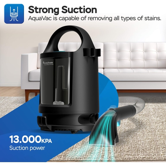 TURBOTRONIC TT-AQV600 500 W Μαύρο Σκούπα Υγρών και Στερεών image 13