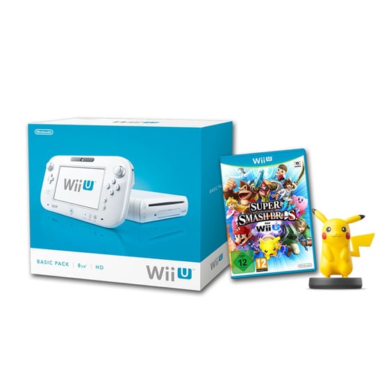 GC CON WIIU WHT+ SSBROS+PIKACHU AMIIBO image 0