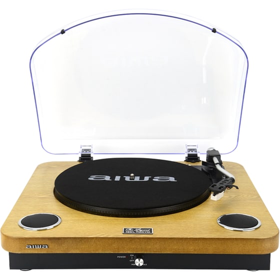 Πικάπ Aiwa GBTUR-120WD Με Ενσωματωμένα Ηχεία - Καφέ image 0