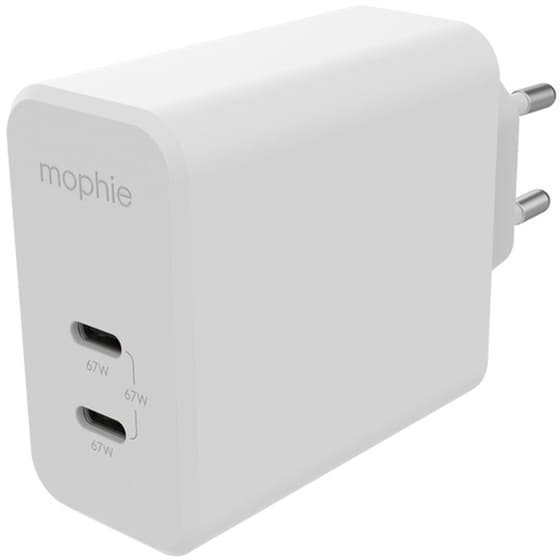 Φορτιστής Πρίζας Mophie Speedport 2x USB-C 67W - White image 0