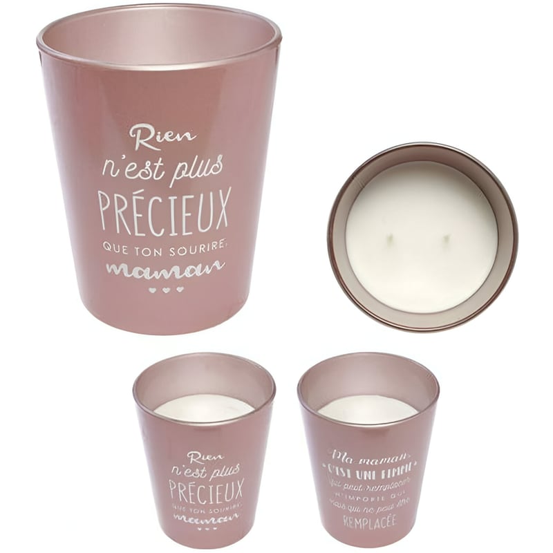 ARIA TRADE Αρωματικό Μεγάλο Κερί Χώρου Με Άρωμα Λουλουδιών Και 2 Φιτίλια 16x13x13 cm