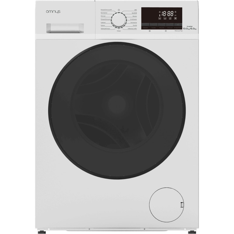 OMNYS OMNYS WD-10W6DWH 10kg/6kg 1.400 Στροφές Λευκό Πλυντήριο Στεγνωτήριο