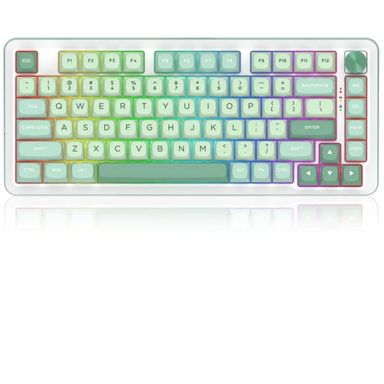 Redragon Cyrus Pro Gaming Μηχανικό Ασύρματο Bluetooth Πληκτρολόγιο RGB Λευκό (US) image 0