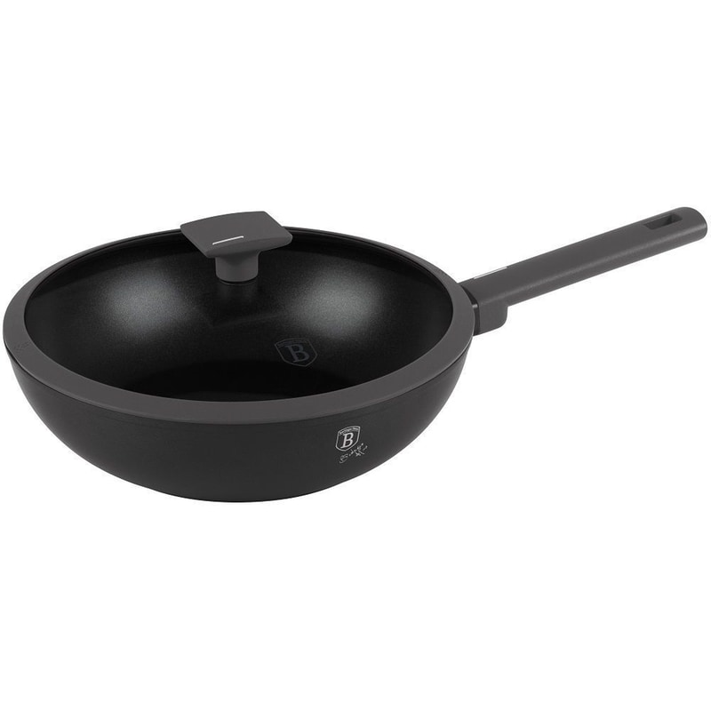 Αντικολλητικό Τηγάνι WOK BERLINGER HAUS BH-8124 28 cm Μαύρο BERLINGER HAUS