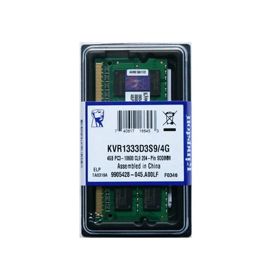 Kingston ValueRAM KVR1333D3S9/4G - Μνήμη - 4 GB - SO DIMM 204-pin - DDR3 image 1