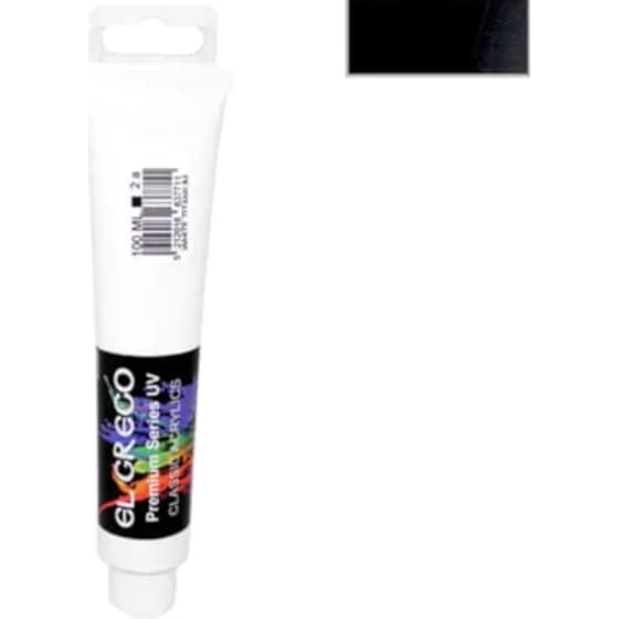 Χρώμα Ακρυλικό El Greco 100Ml Black Carbon image 0