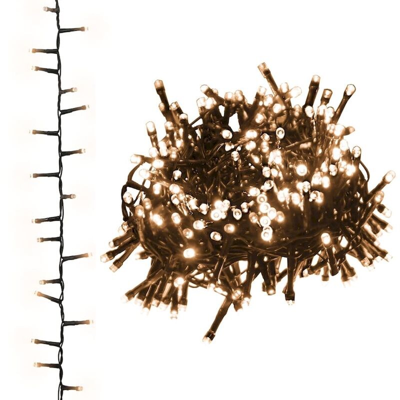 Λάμπακια Compact Vidaxl Με 400 LED Από PVC 13m - Θερμό Λευκό