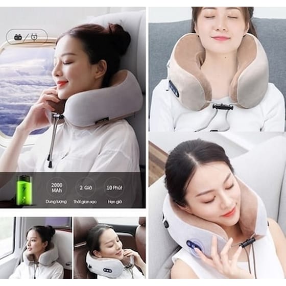 Μαξιλάρι Συσκευή Μασάζ Σε Σχήμα U U-shaped Massage Pillow 3.7 Watt image 1