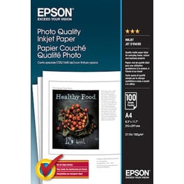 Epson Photo Quality Φωτογραφικό Χαρτί A4 102 gr/m² για Inkjet Εκτυπωτές 100 Φύλλα