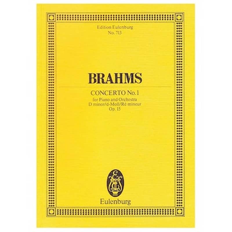EDITIONS EULENBURG Βιβλίο Για Σύνολα Editions Eulenburg Brahms - Concerto Nr.1 In D Minor Op.15