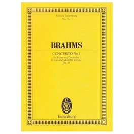Βιβλίο Για Σύνολα Editions Eulenburg Brahms - Concerto Nr.1 In D Minor Op.15