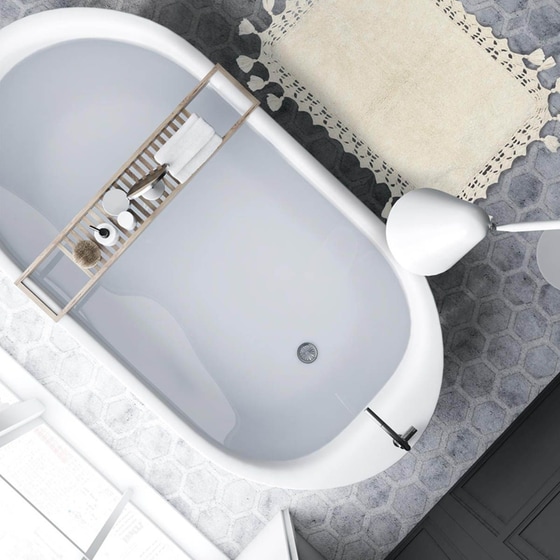 Πατάκι Μπάνιου Das Home Bathmats 0566 Ορθογώνιο Βαμβακερό 50x80 cm - Εκρού image 1