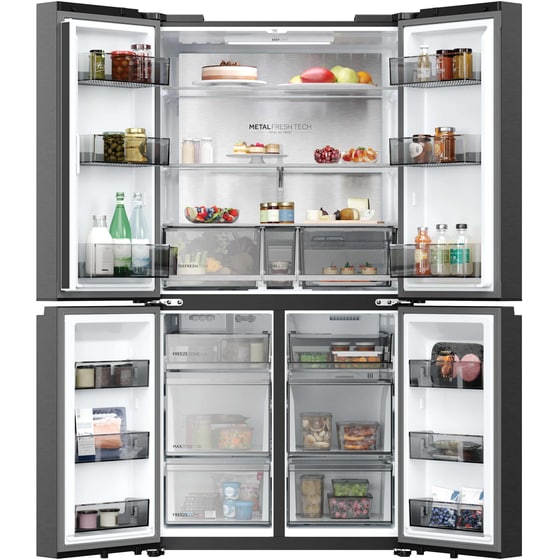 HAIER HCR59F18DNMB Total No Frost 706 Lt Μαύρο Ψυγείο Ντουλάπα image 4
