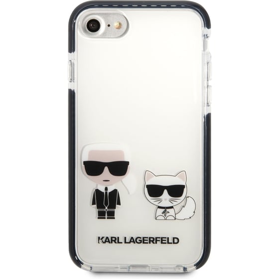 Θήκη Apple iPhone 7/8/SE - Karl Lagerfeld Ikonik Case “Karl & Choupette” - White image 0