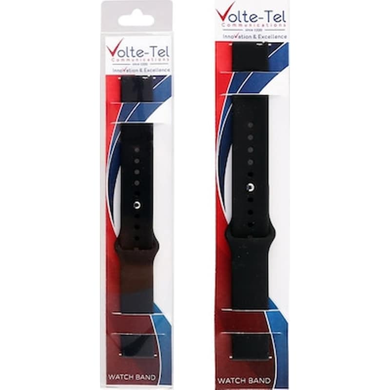 VOLTE-TEL Λουράκι Volte-Tel για Samsung Galaxy Watch 46mm/Gear S3 - Μαύρο