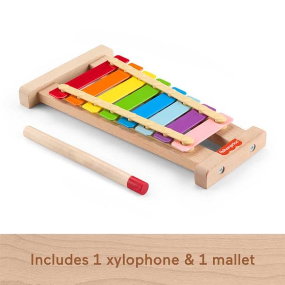 Fisher Price Wooden Xylophone Ξύλινο Ξυλόφωνο image 1