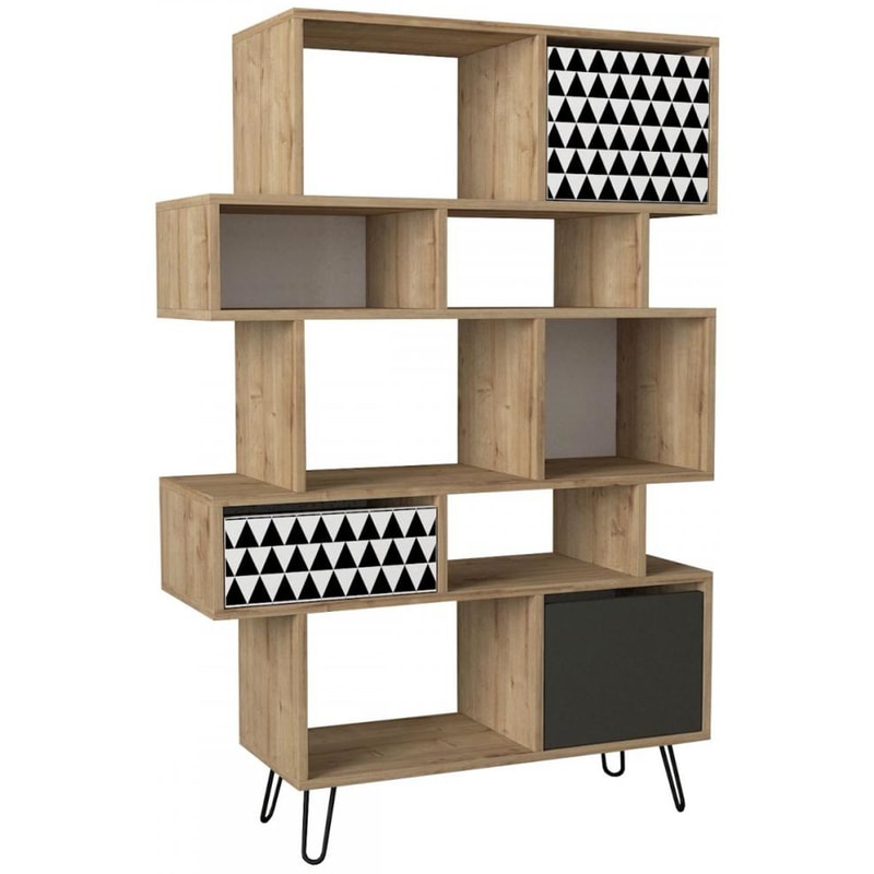 Βιβλιοθήκη ArteLibre Match Μοριοσανίδα 95x150 cm - Καφέ