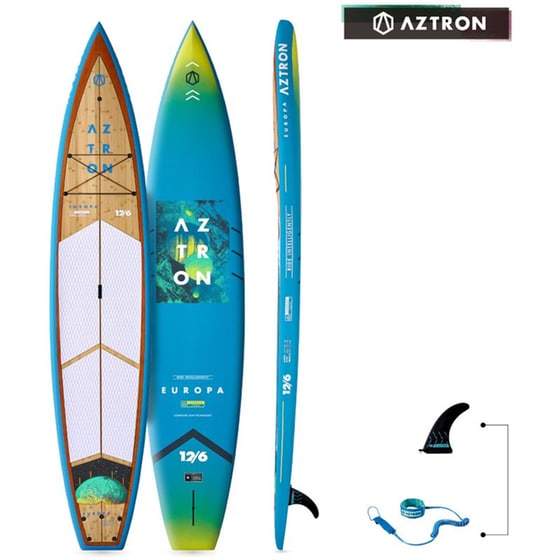 Συμπαγής Σανίδα SUP Aztron 381 x 76 - Μπλε image 0