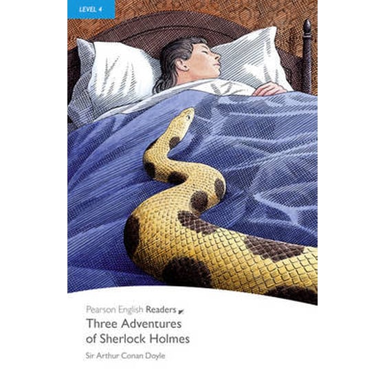 Level 4: Three Adventures of Sherlock Holmes Book and MP3 Pack image 0